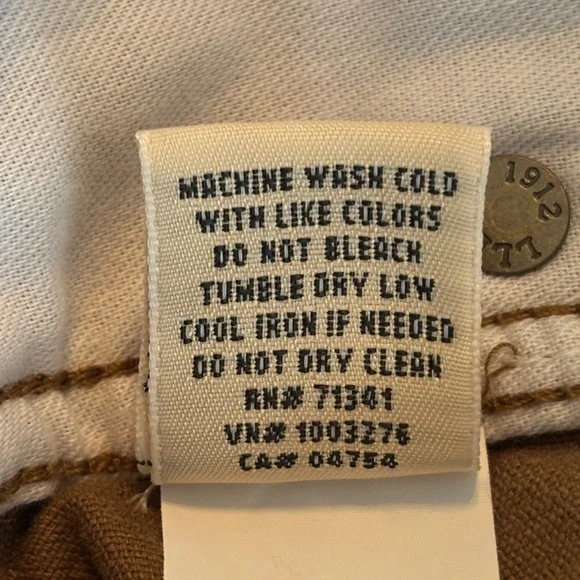 L L Bean Men's BeanFlex® Corduroy Pants Dune Brown Standard Fit Straight Leg EUC - Picture 10 of 11